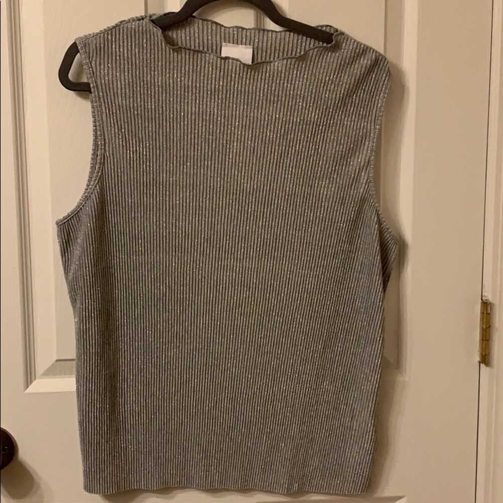 NEW Anthropologie silver tank